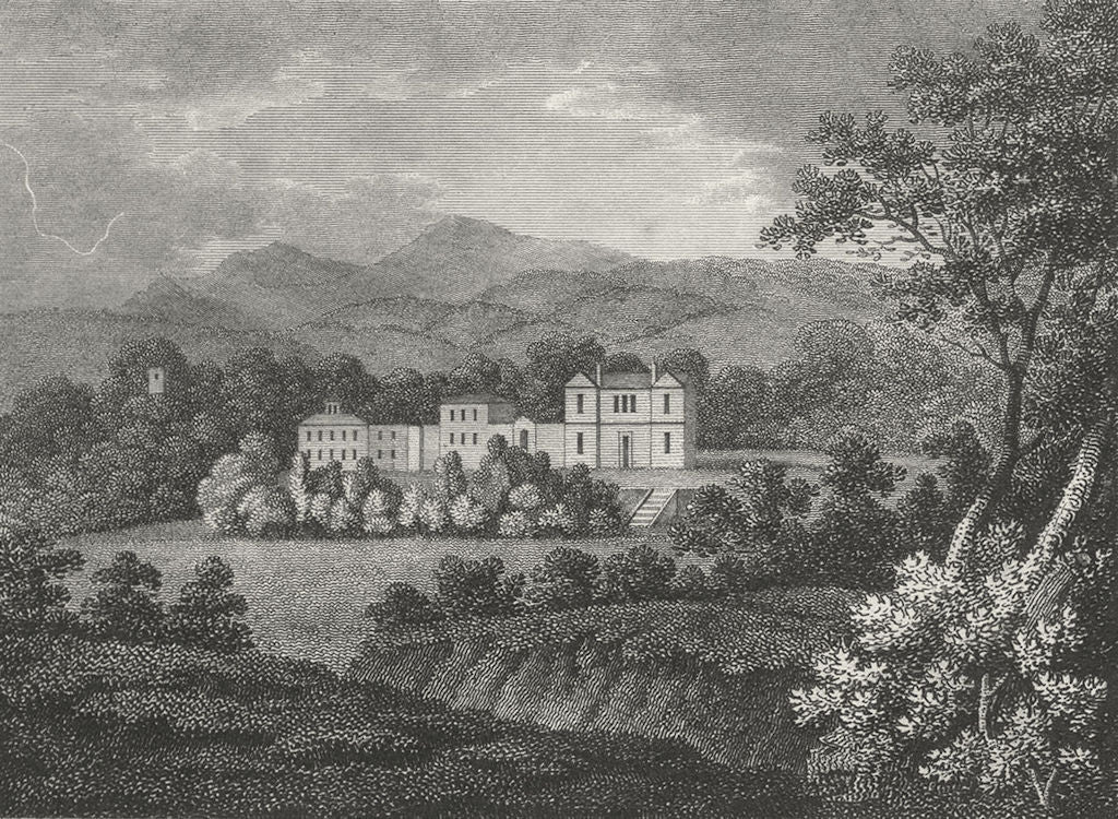 SCOTLAND. Burn House 1806 old antique vintage print picture